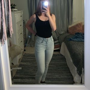 (aeo) light wash jeans